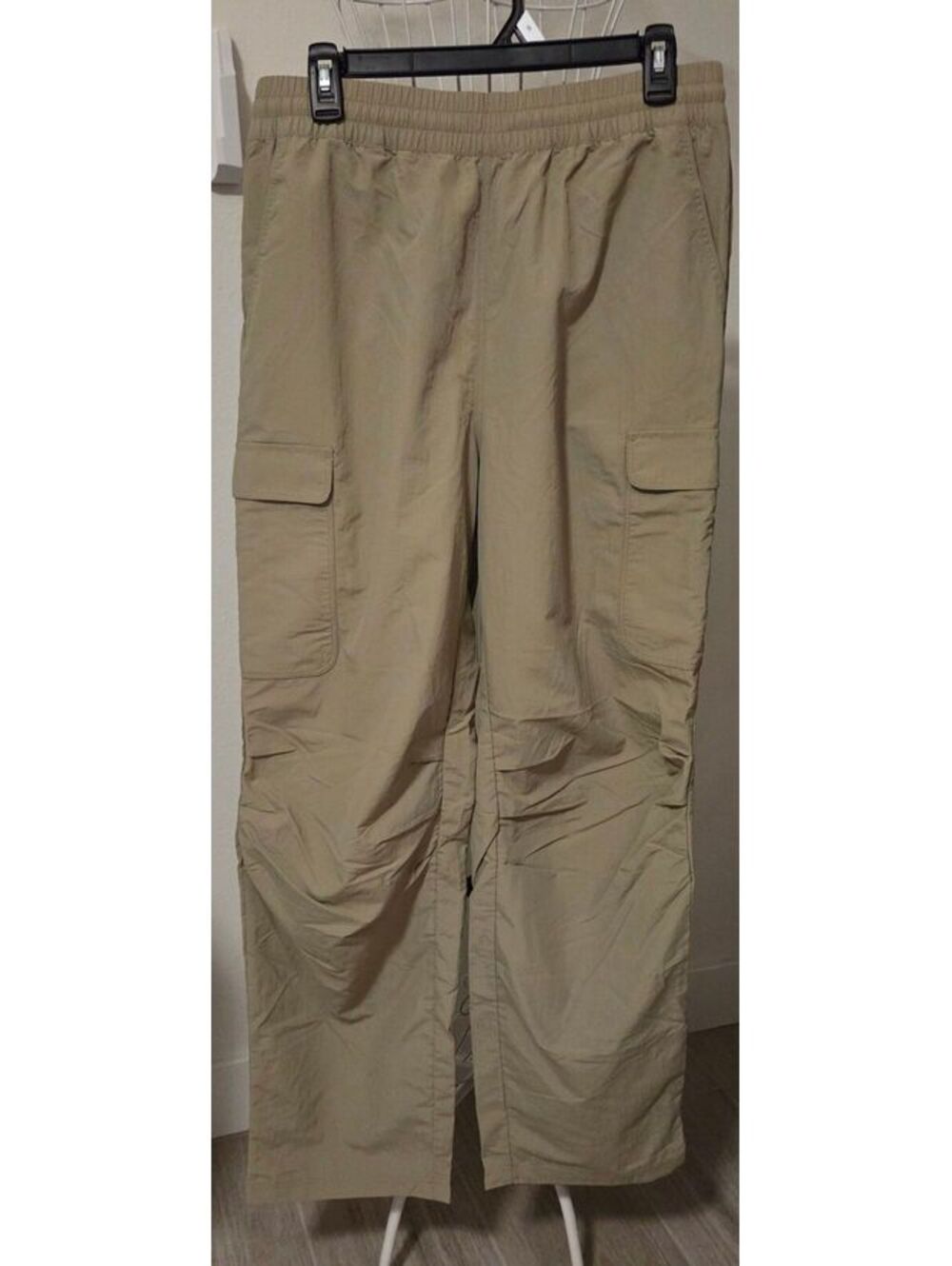 Medium Spiritual Gangster Men's Nylon Cargo Pants Khaki